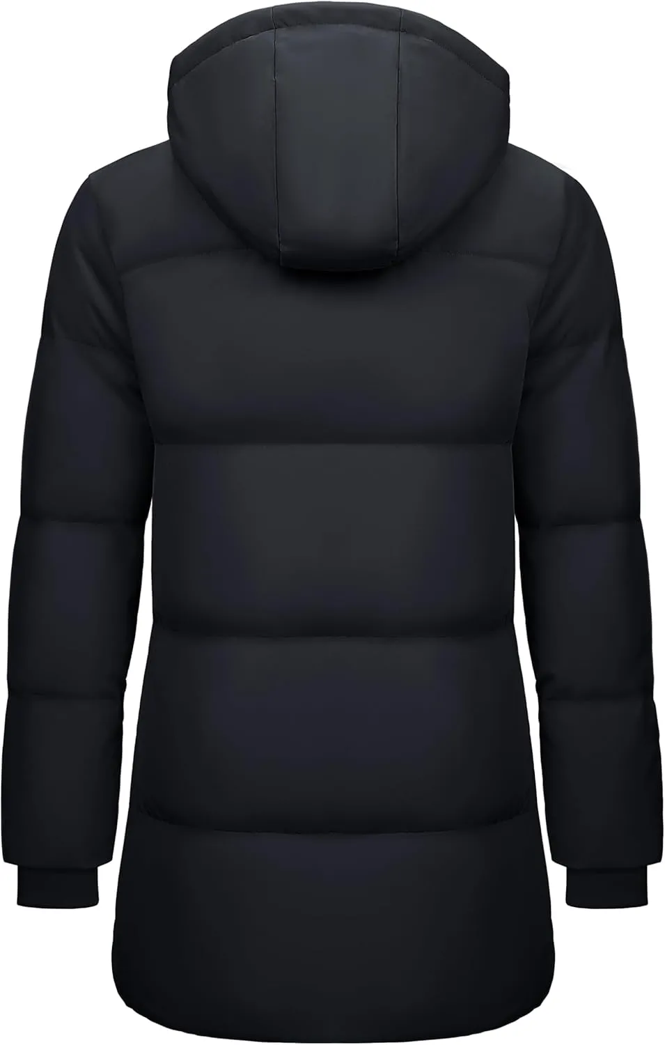 Long Water-Resistant Padded Warm Jackets permanent vein Fashion Outerwear MAGCOMSEN Women's Winter Down Puffer Coats with Hood 
