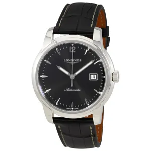 Longines Saint-Imer Black Dial Automatic Men's Leather Watch L2.766.4.52.3