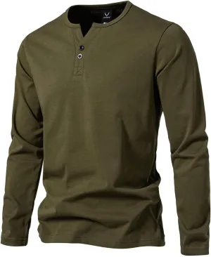 Loose Fit Workout Lightweight Tee Men's midair clam cottage verify Henley Shirts Long Sleeve 2025 Basic Button T-Shirts Casual Pullover Shirts 