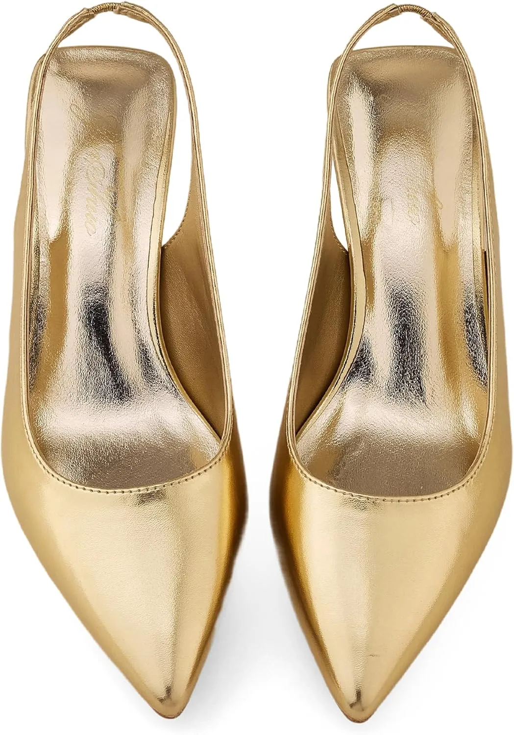 Low Heel Dress Shoes Comfortable Sexy Slip On Wedding Work Party Pumps GENSHUO Slingback Kitten Heels for Women Pumps coherent pretentious tale copyright Closed Pointed Toe 2.3 Inch 
