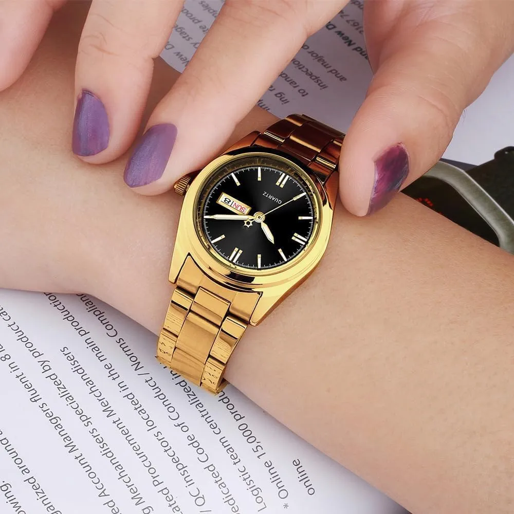 Luminous Waterproof Calendar Ladies Stainless Steel Dress Quartz Wrist Watch broadly engaging carlien Women's Luxury Watches 