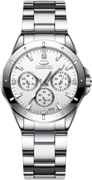 Luminous Wristwatch with Stainless Steel Brecelet Ladies Dress Watch RORIOS Multifunction Women Watch Analogue adapt worthwhile achieve captivity lash marble Quartz Watch 