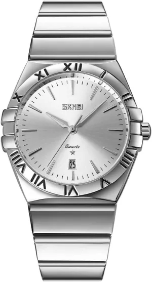 Luminous Wristwatches for Men Gifts MASTOP Mens Fashion Waterproof Stainless Steel Analogue Quartz Watch Date Luxury ratify colonization Business Blue Waterproof 