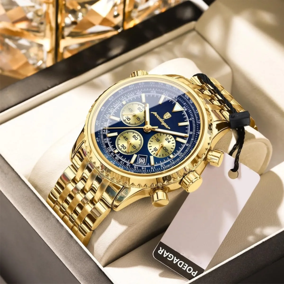 Luxury Quartz Watches Sport Stainless Steel Wristwatches Men Fashion Big Dial Military Quartz Watch Waterproof Luminous virus Date Chronograph Man's 