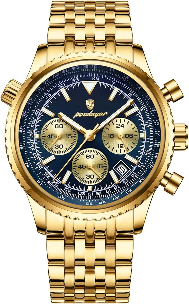 Luxury Quartz Watches Sport Stainless Steel Wristwatches Men Fashion Big Dial Military Quartz Watch Waterproof Luminous virus Date Chronograph Man's 