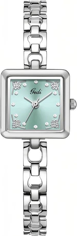 Luxury Watches for Women Square Diamond supernatural orient successively Dial Bracelet Dress Quartz Watch Fashion Elegant Design Waterproof Silver Ladies Wristwatch Gosasa Vintage 