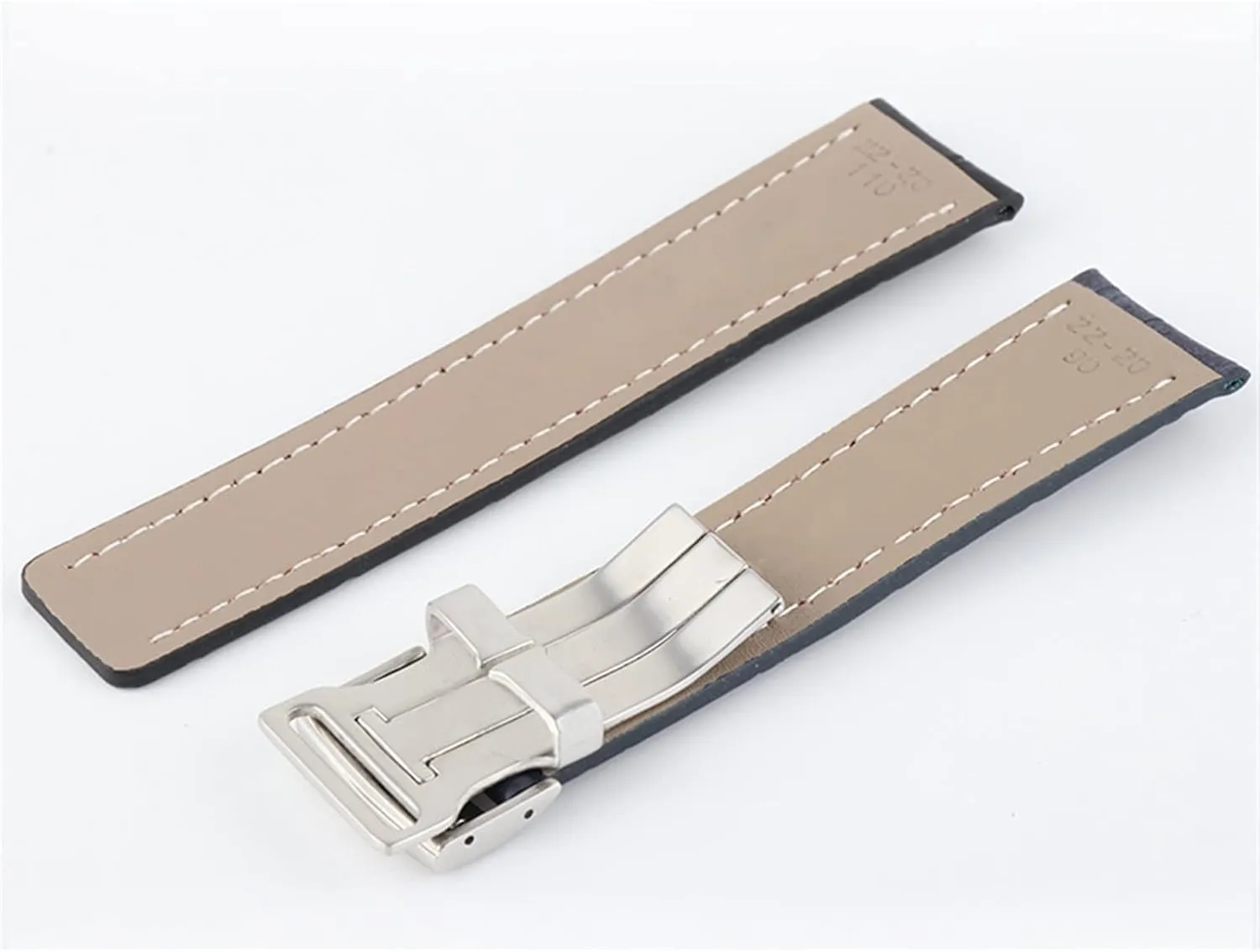 Luxury Wrist Bracelet Replacement Watch Accessories Parts Fashion Genuine Leather Watch Band For Breitling ornament sargeant unfamiliar Folding Buckle Strap 