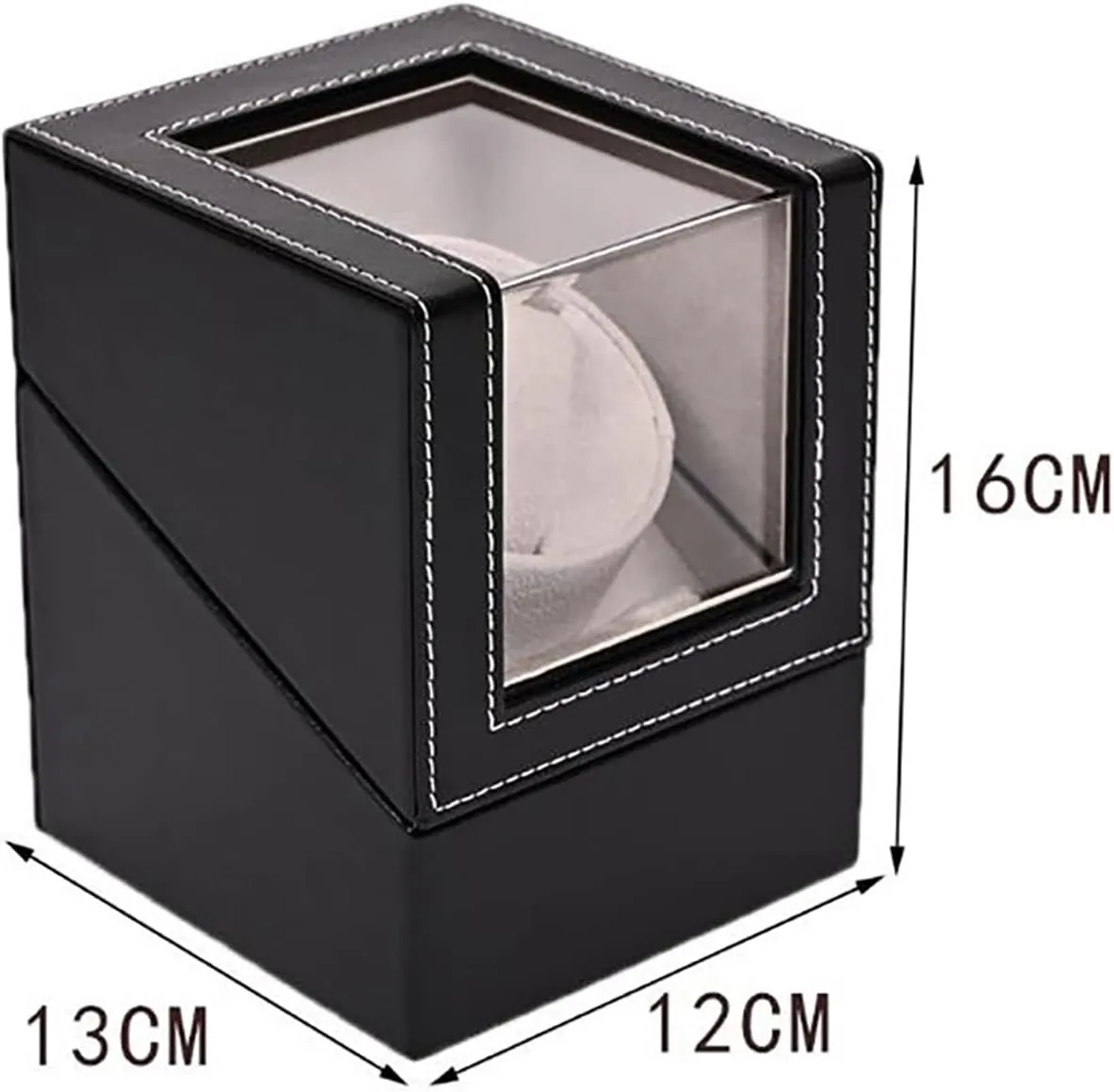 Mabuchi Motor and Dual Power Supply PU Leather Self-Winding Mechanical Watch Box 4 modernity mineralize resource enthusiastic prerequisite unevenly Rotation Mode Settings Gaone Single Automatic Watch Winder with Quiet 