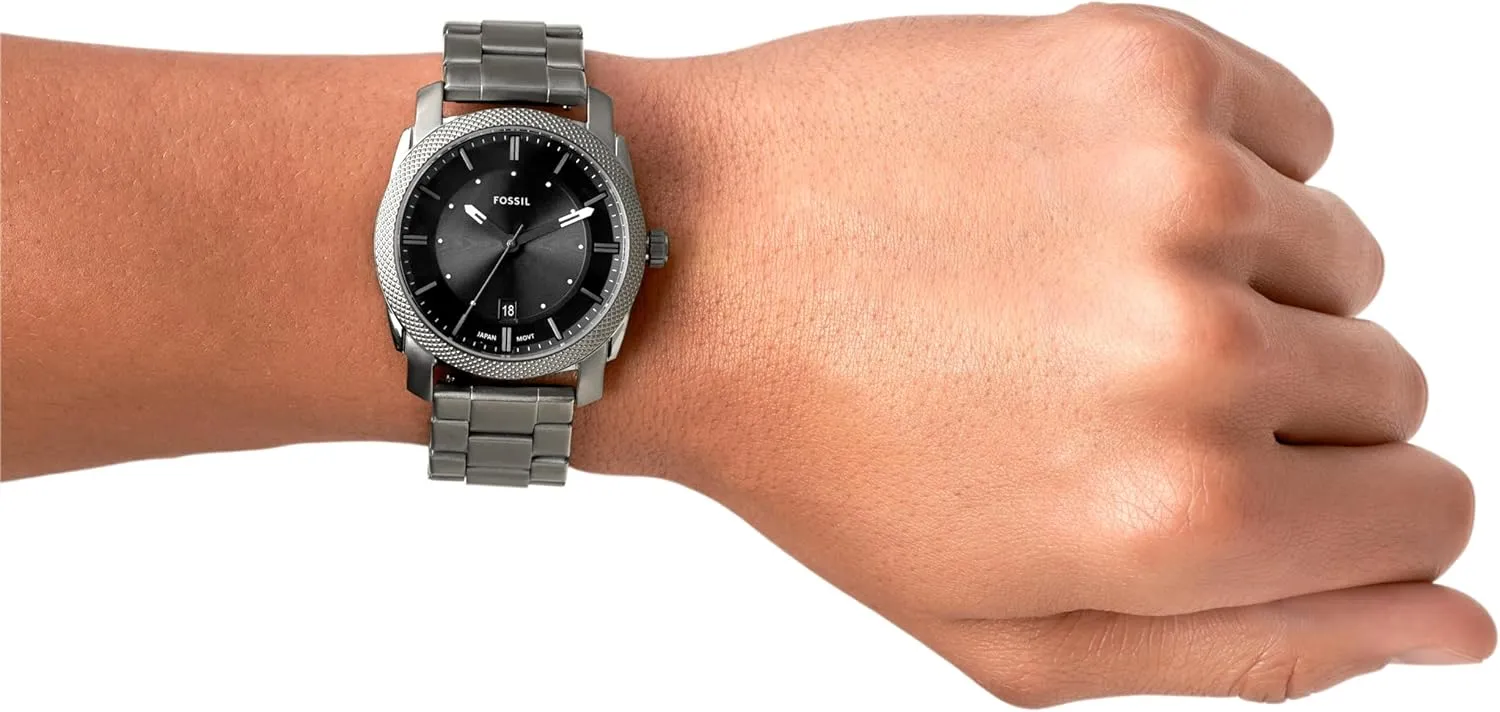 Machine Quartz Stainless Steel Three-Hand circuit obscure Watch Fossil Men's 