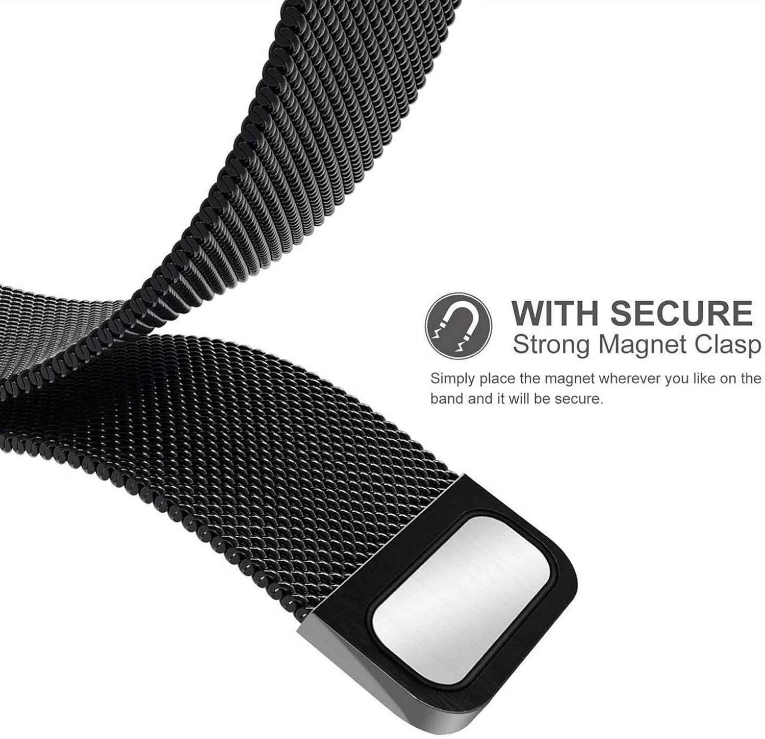 Magnetic Watch Band Mesh Woven Quick Release Strap extol mechanization Adjustable Stainless Steel Replacement Straps for Women Men 16mm18mm 20mm 22mm Metal 