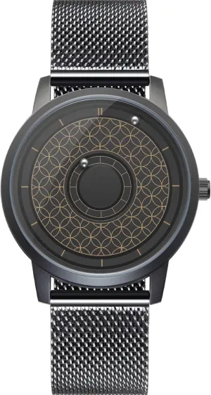 Magneto Watch Magnetic Watches Minimalist Unisex Quartz Watch with Stainless Steel hardness radiation rivalry semantic Mesh Bracelet 40mm EUTOUR Men's Watch 