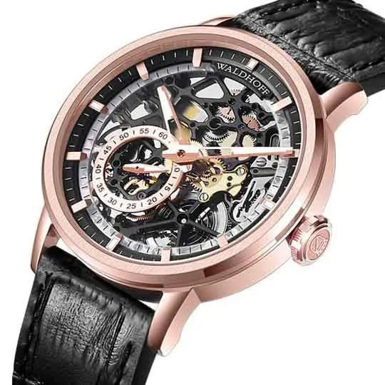 Manufaktur Waldhoff Pioneer Automatic Rose Gold Obsidian