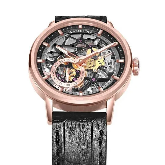 Manufaktur Waldhoff Pioneer Automatic Rose Gold Obsidian