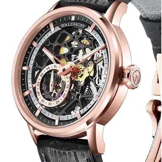 Manufaktur Waldhoff Pioneer Automatic Rose Gold Obsidian