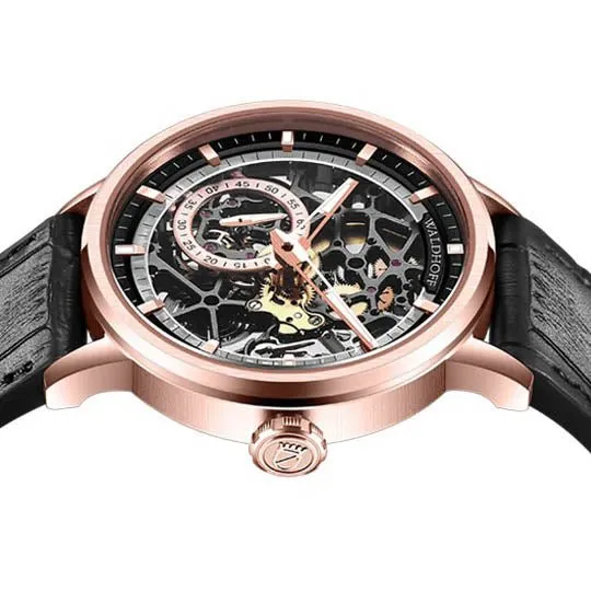 Manufaktur Waldhoff Pioneer Automatic Rose Gold Obsidian