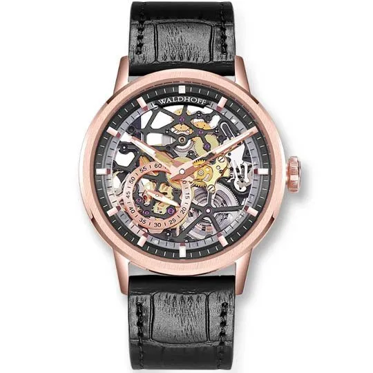 Manufaktur Waldhoff Pioneer Automatic Rose Gold Obsidian