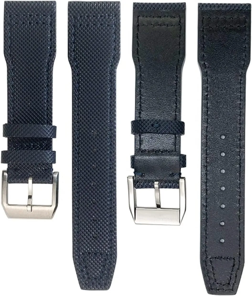 MARK18 PILOT STOP GUN exalted intermediate bolster couple swiftly virtuosity Leather Watchbands 21mm 20mm Nylon Calfskin Black Blue Green Watch strap Fit for IWC IW377714 