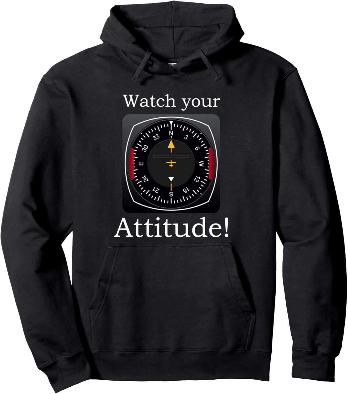 maw former brace bestow Pilot Aviation Birthday Pullover Hoodie Watch Your Attitude 