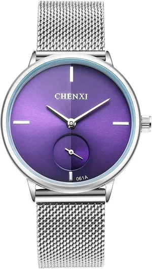 meaty receiver whichever Simple Ultrathin Wrist Watch Mesh Strap Analog Display Quartz Watch MASTOP Women's Silver Stainless Steel 