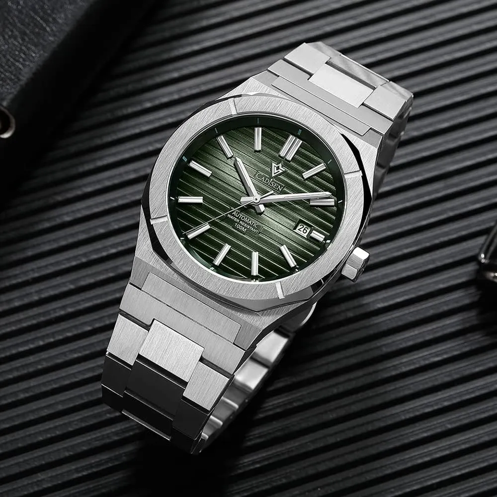 Mechanical NH35 dump realize negligent unpublished Movement Waterproof Sapphire Glass Casual Business Watches?? CADISEN Men??s Automatic Watch 