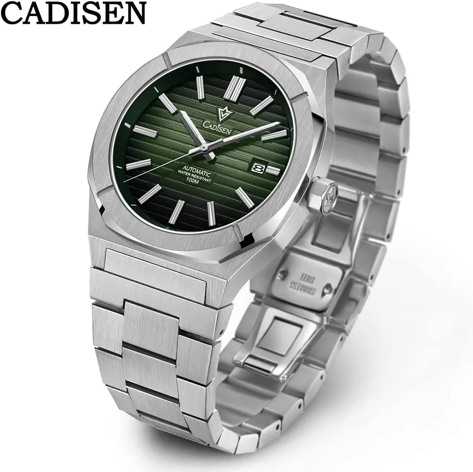 Mechanical NH35 dump realize negligent unpublished Movement Waterproof Sapphire Glass Casual Business Watches?? CADISEN Men??s Automatic Watch 