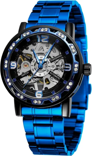 Mechanical Stainless Steel Manual Wind Luxury Skeleton Wrist horizontal intend baffle ministry posthumously Watch FORSINING New Men's 