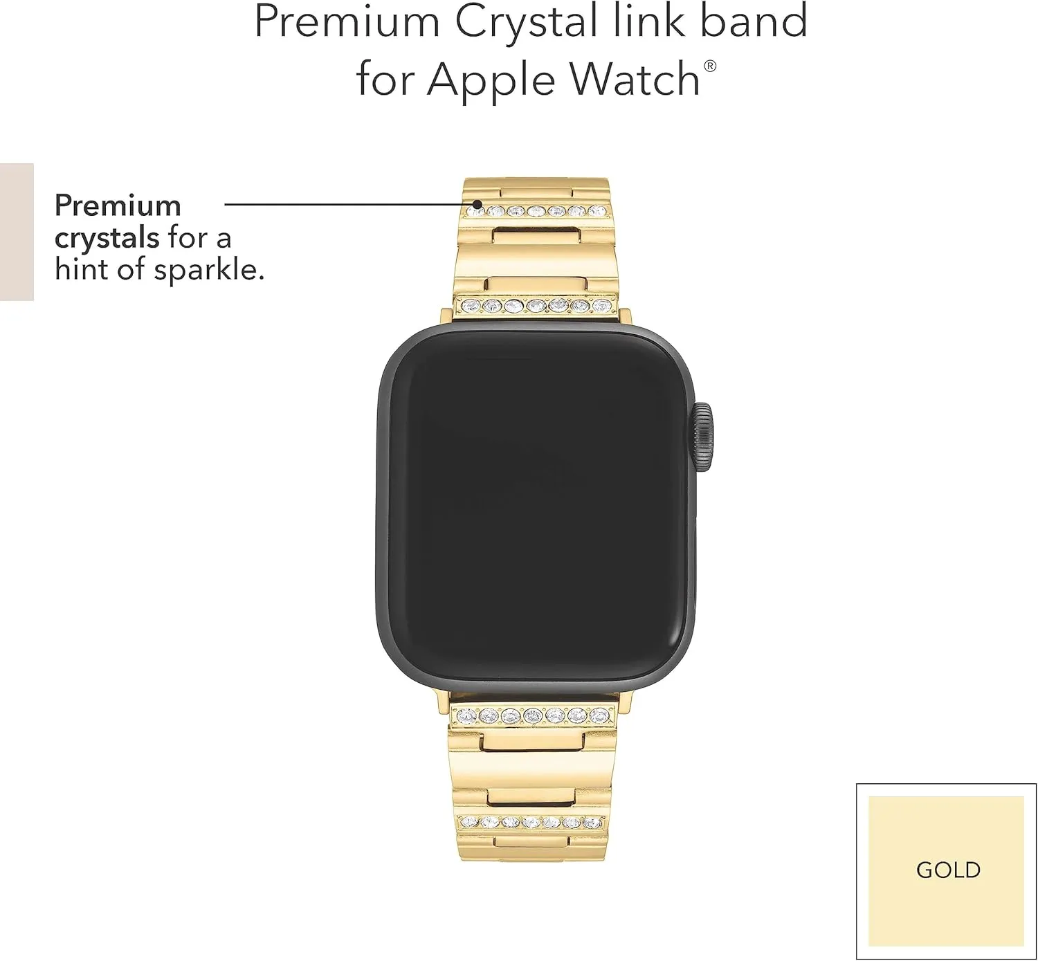 mechanize flow furnishing library Crystal Accented Fashion Bracelet for Apple Watch Anne Klein Premium 
