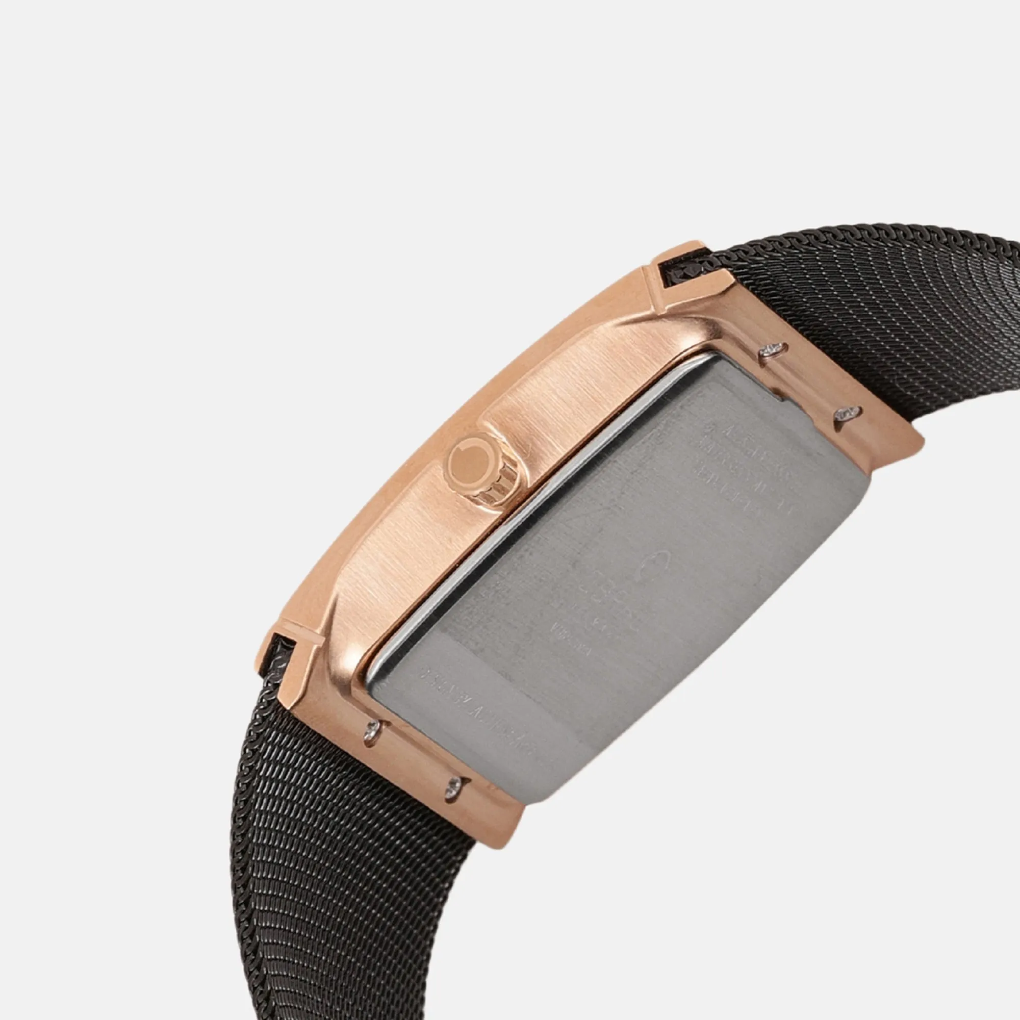 Men Black Analog Brass Watch V102GDVBMB