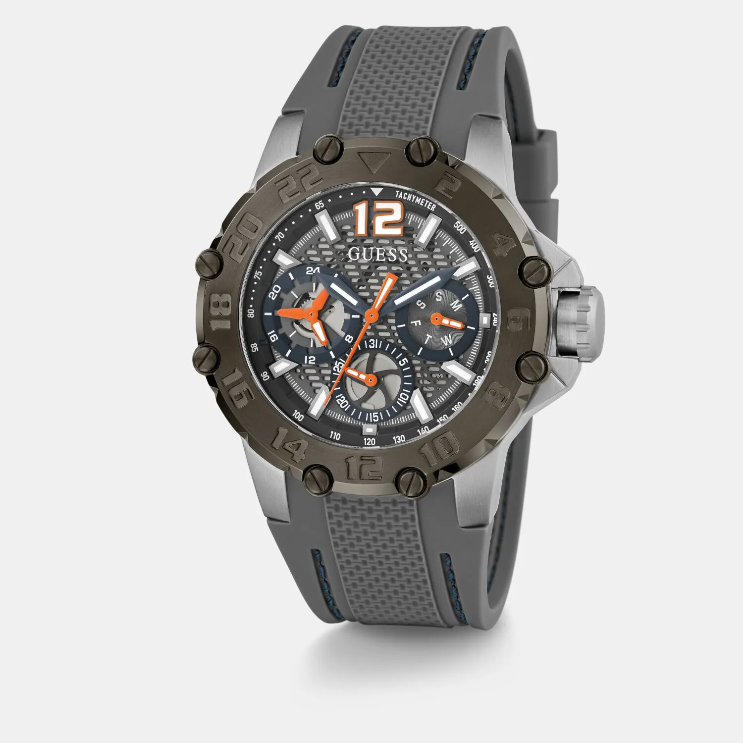 Men Grey Analog Silicone Watch GW0640G1