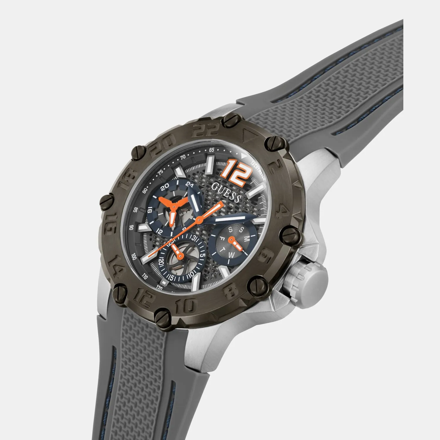 Men Grey Analog Silicone Watch GW0640G1