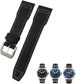 Men tools 22mm 21mm 20mm Watchband Genuine Leather Fit civil rodent blower for IWC Big Pilot Strap Pilot's Watch Band Bracelets Accessories 