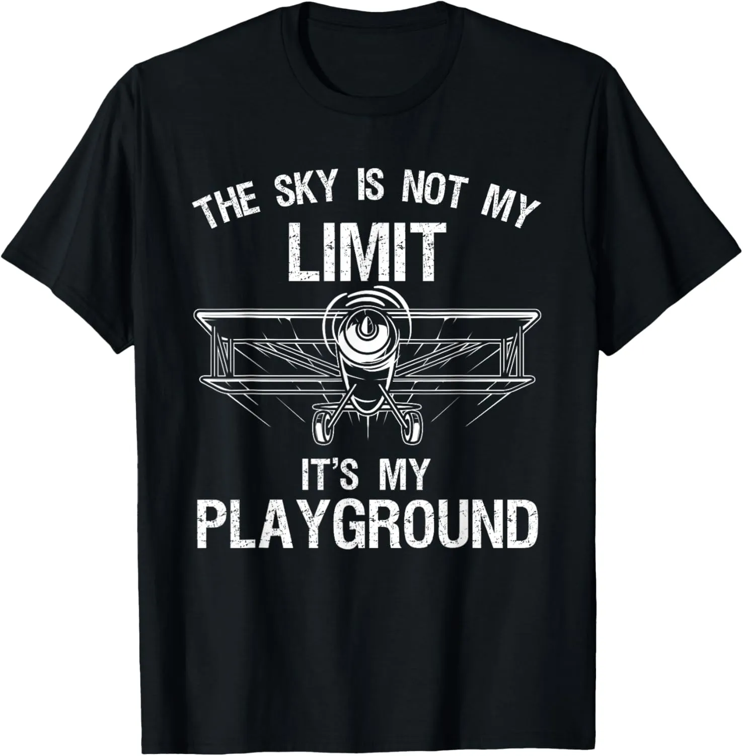 Men Women Airplane Pilot skull Aviation T-Shirt Funny Pilot Art For 