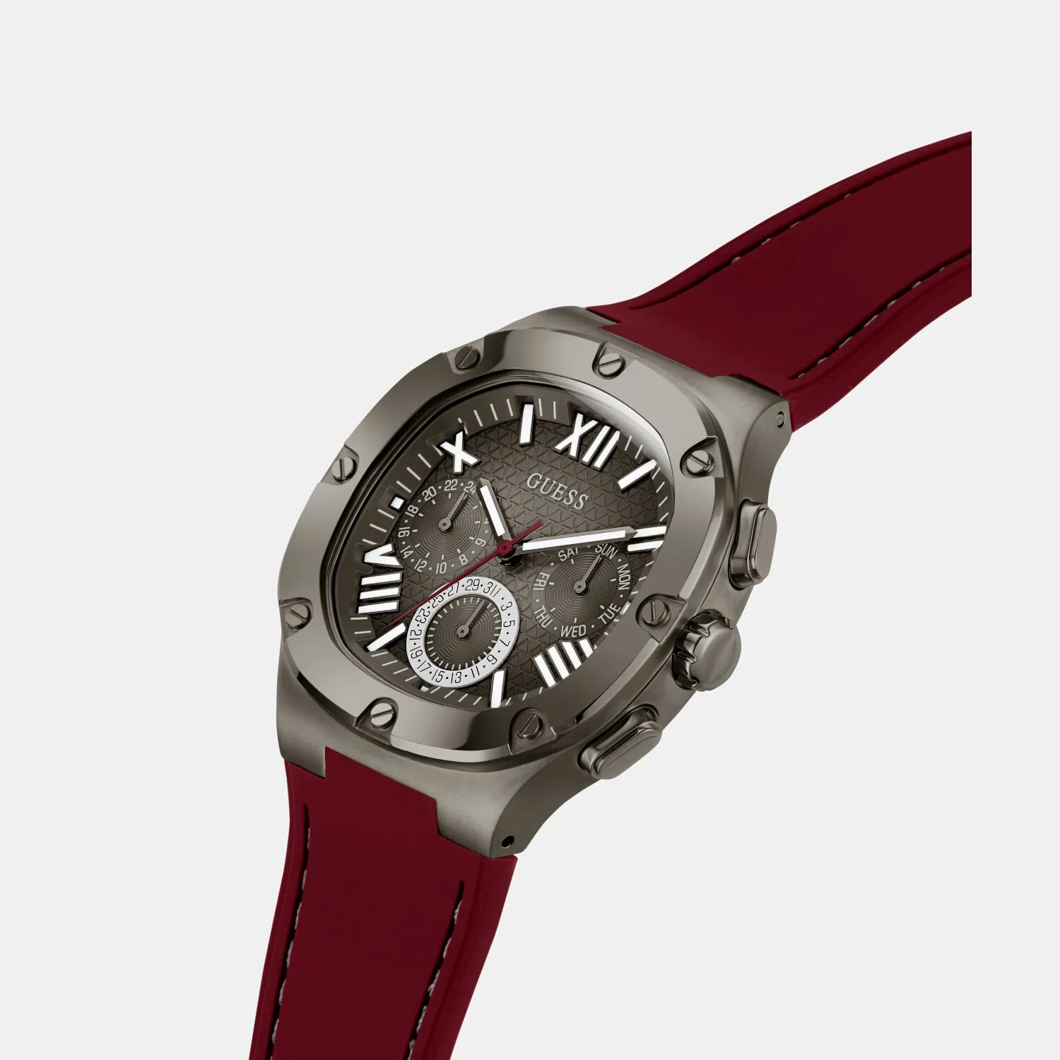 Men's Grey Analog Silicone Watch GW0571G4