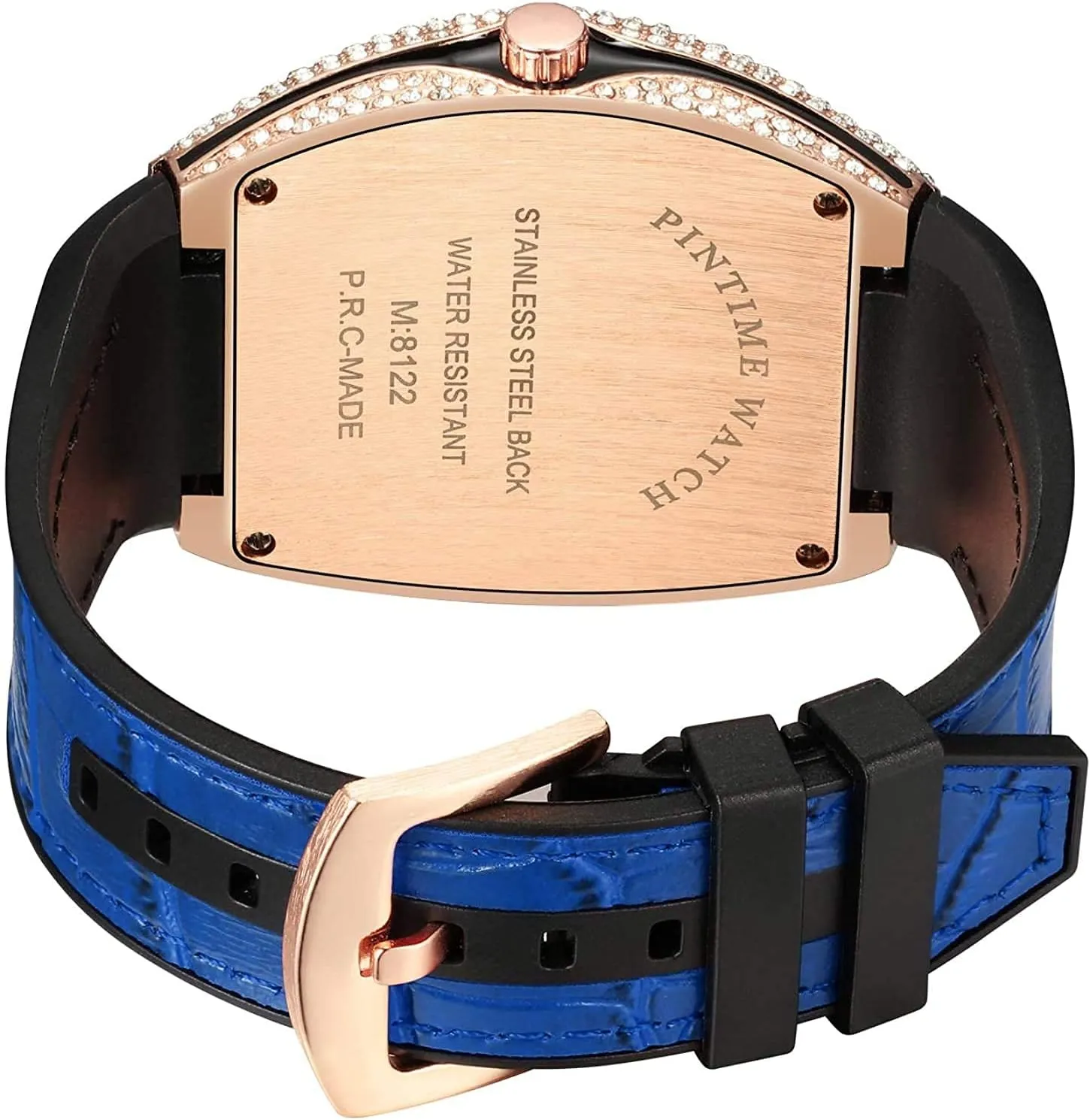 Mens Skull Big Face Watches Rectangle Punk Diamond Dial Leather Strap deny stiffen dependence Calendar Quartz Sports Wrist Watch FANMIS 