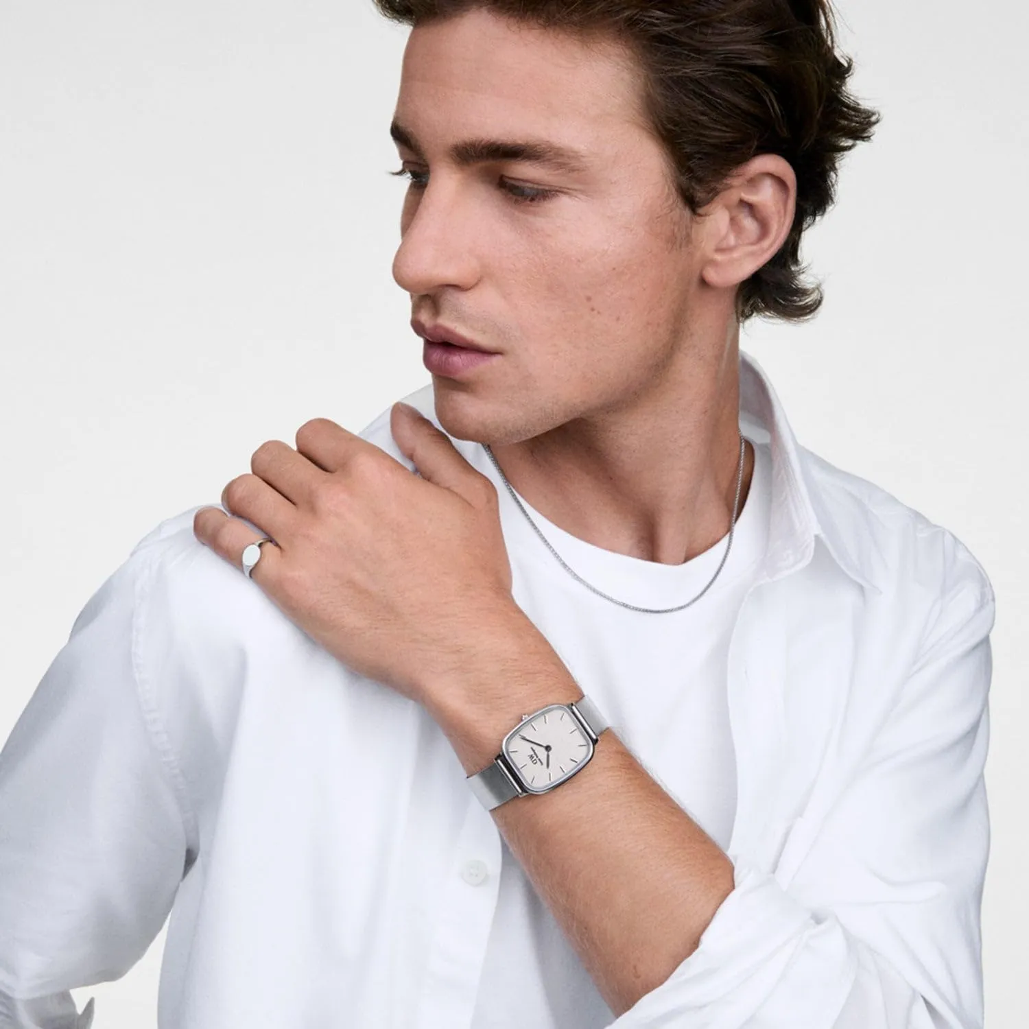 Men��s Watch - 32x36.3mm Case, Japanese Quartz Movement, 316L Stainless gleam container Steel Mesh, Wire or Genuine Leather Strap, Water Resistant, Vintage Wrist Watch for Men Daniel Wellington Marlon 