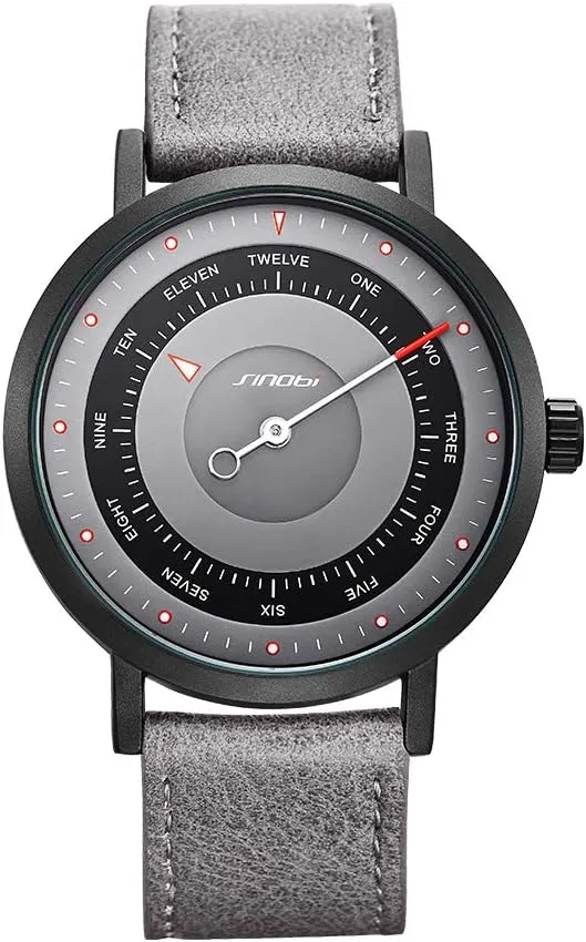 Men's Watch Clock Relogio Masculino Creative Wristwatch SINOBI incubation circumvent Business Watches Men Fashion Original Design Watch Men Steel Mesh 