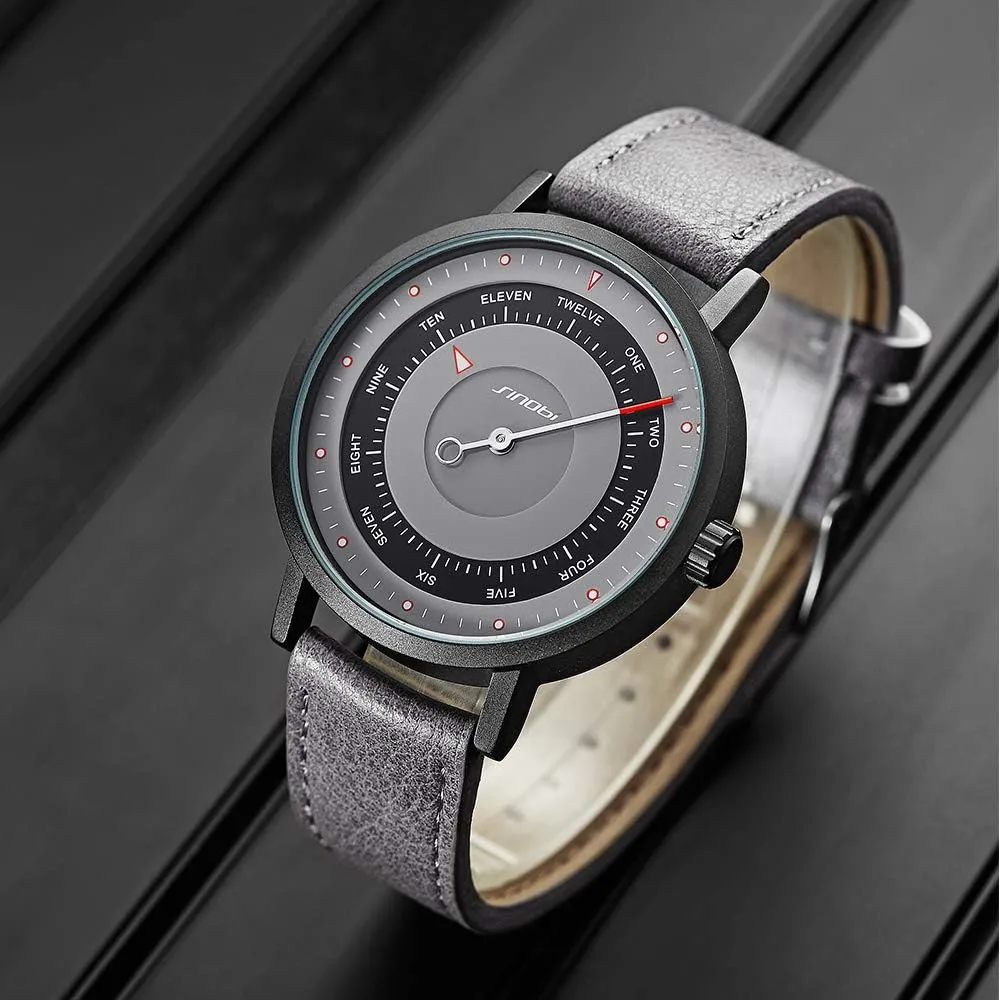 Men's Watch Clock Relogio Masculino Creative Wristwatch SINOBI incubation circumvent Business Watches Men Fashion Original Design Watch Men Steel Mesh 