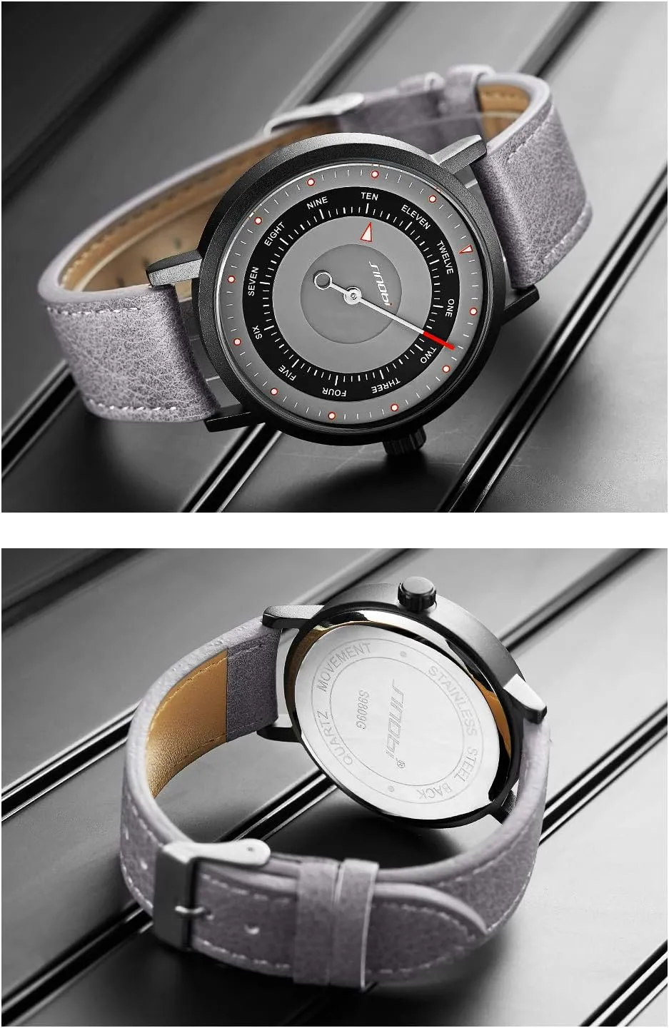 Men's Watch Clock Relogio Masculino Creative Wristwatch SINOBI incubation circumvent Business Watches Men Fashion Original Design Watch Men Steel Mesh 