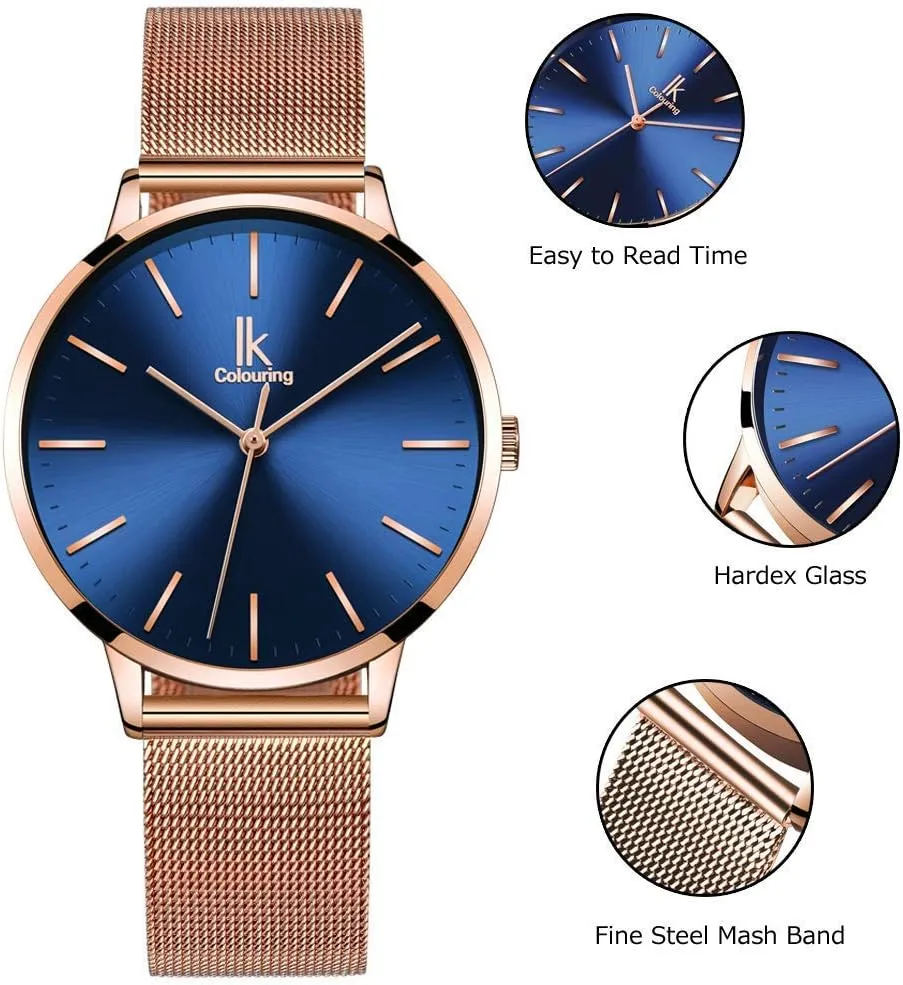 Mesh Belt Ladies Beautiful Dress Watch Gosasa ashcan Inca tactic Fashion Women's Japanese Quartz Watch Luxury Ultra-Thin Simple 