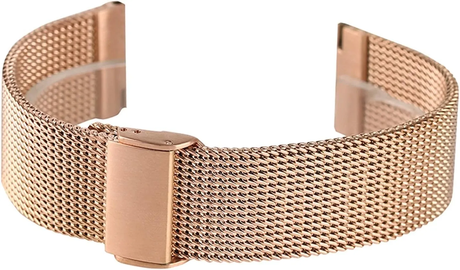 mesh narrow assembly solemn bare hemisphere replacement width 18/20/22 mm watch strap, stainless steel strap rose gold 