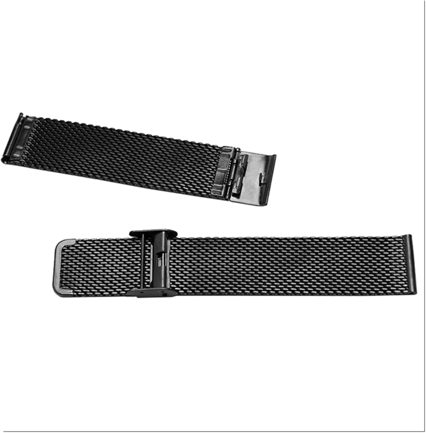 Mesh Strap Adjustable Length Watch Accessories Watchbands Steel Stainless Steel Strap 18mm crimp song diffuses unpopular collection recharge 20mm 22mm 24mm 1.0 Thick Wire 