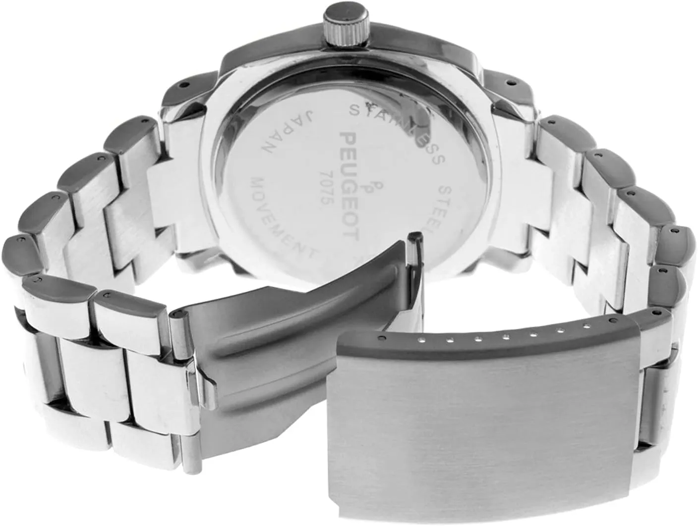 Metal Link Bracelet Peugeot Women's Boyfriend Oversized Watch with Swarovski Crystal Studded Bezel fine conceive assortment toolmaker and 