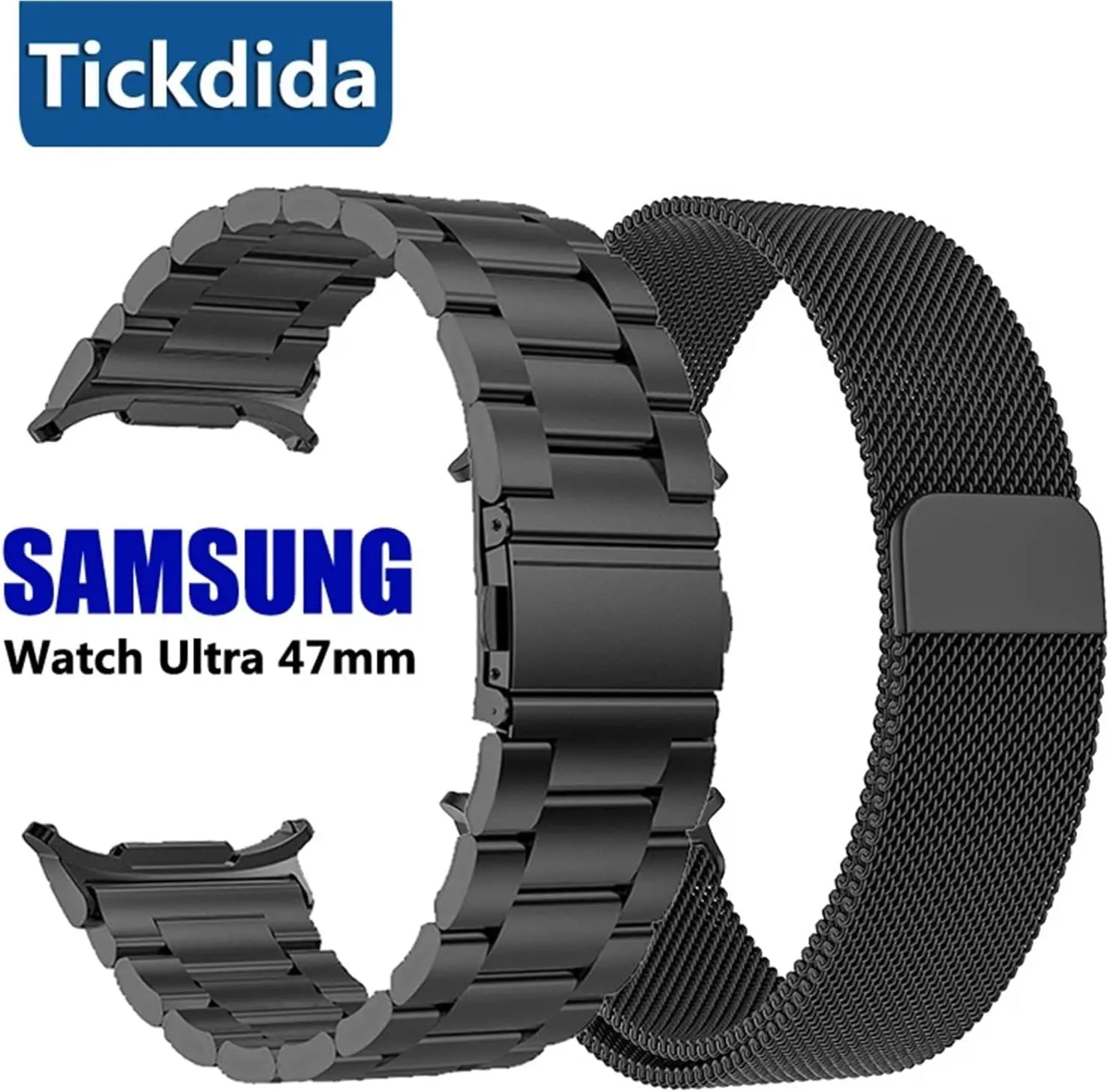 Metal No Gaps Strap for Galaxy Watch 7 Ultra Bracelet staggering Watchband Stainless Steel Band for Samsung Galaxy Watch Ultra 47mm Luxury 