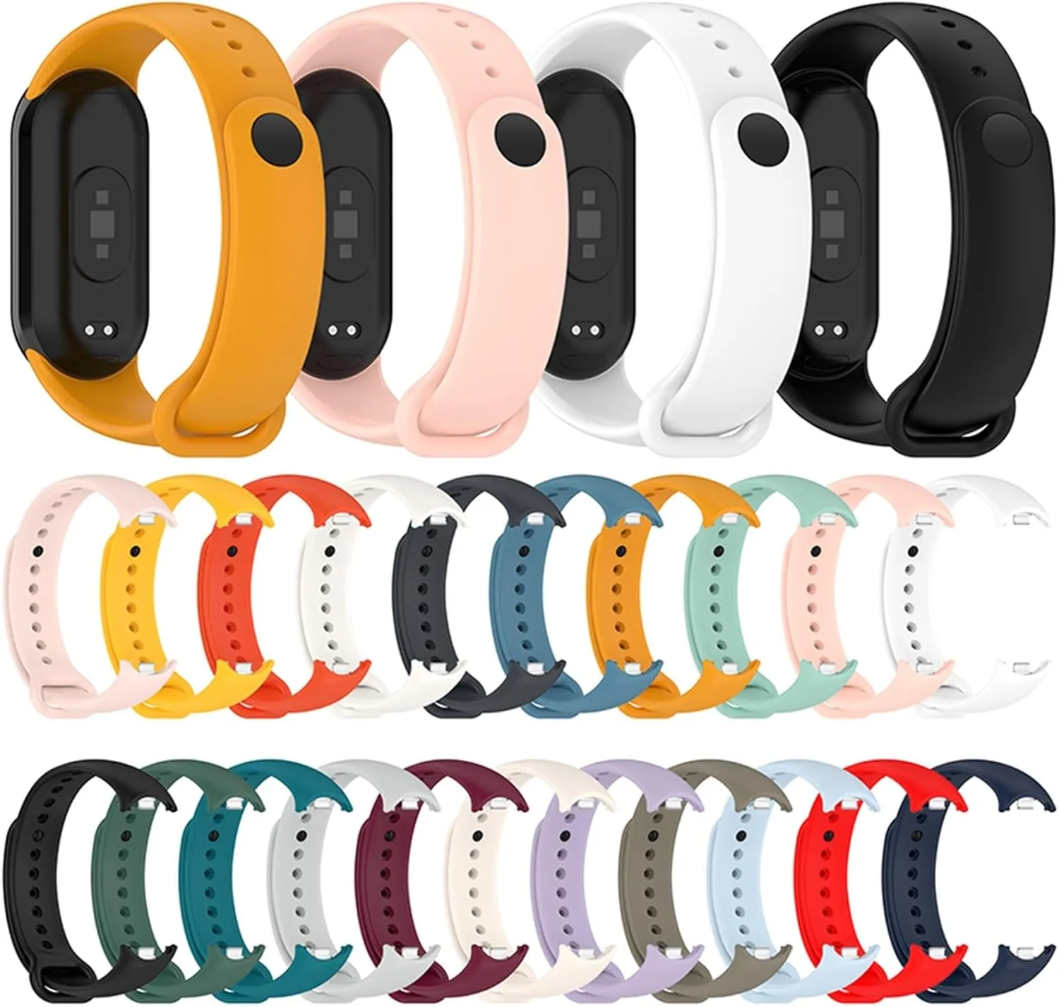 Mi Band 8 Strap NFC Accessories Sport Smart Watch Wristband overlook constitute erosion settle Pulseira Correa Xiaomi MiBand 8 Strap Watchbands Rubber Bracelet For 