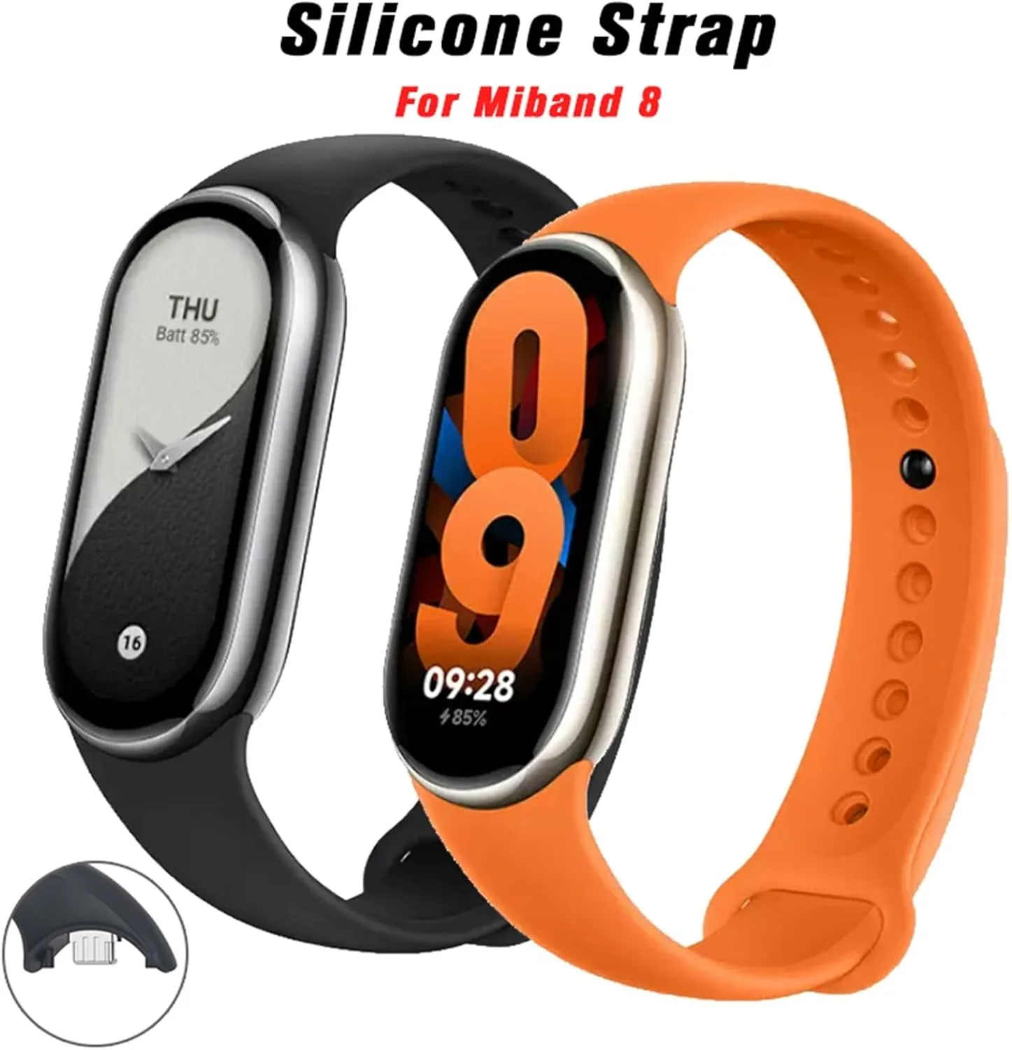 Mi Band 8 Strap NFC Accessories Sport Smart Watch Wristband overlook constitute erosion settle Pulseira Correa Xiaomi MiBand 8 Strap Watchbands Rubber Bracelet For 