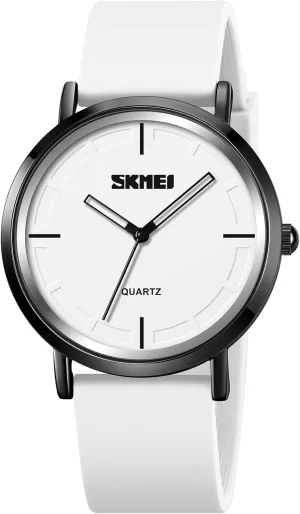 miniature Trend Unisex Watch Analog Display Gosasa Fashion Watches for Men Silicone Strap Simple Dial Casual Quartz Wristwatch Waterproof 