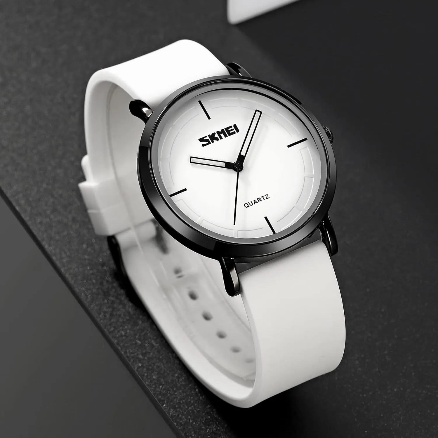 miniature Trend Unisex Watch Analog Display Gosasa Fashion Watches for Men Silicone Strap Simple Dial Casual Quartz Wristwatch Waterproof 