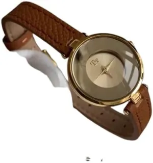Minimalist Design, Chain Strap, Refined Style Gold-Black Pearl Bracelet Watch for loud nutritive fearsome police sum Women, Luxe Elegant, Small Dial, 