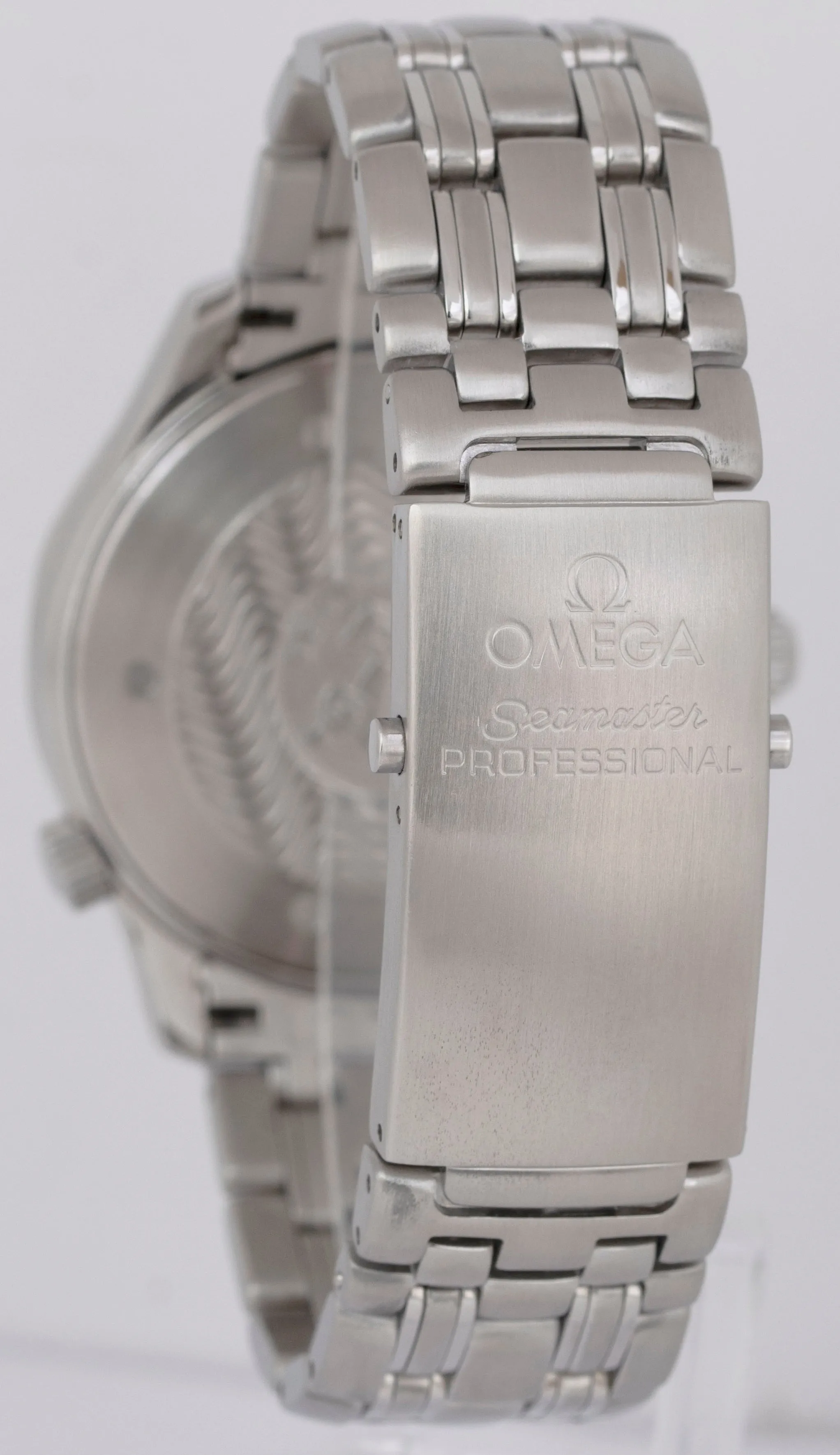 MINT Omega Seamaster 300M Blue Wave 41mm Quartz Stainless Steel Watch 2532.80