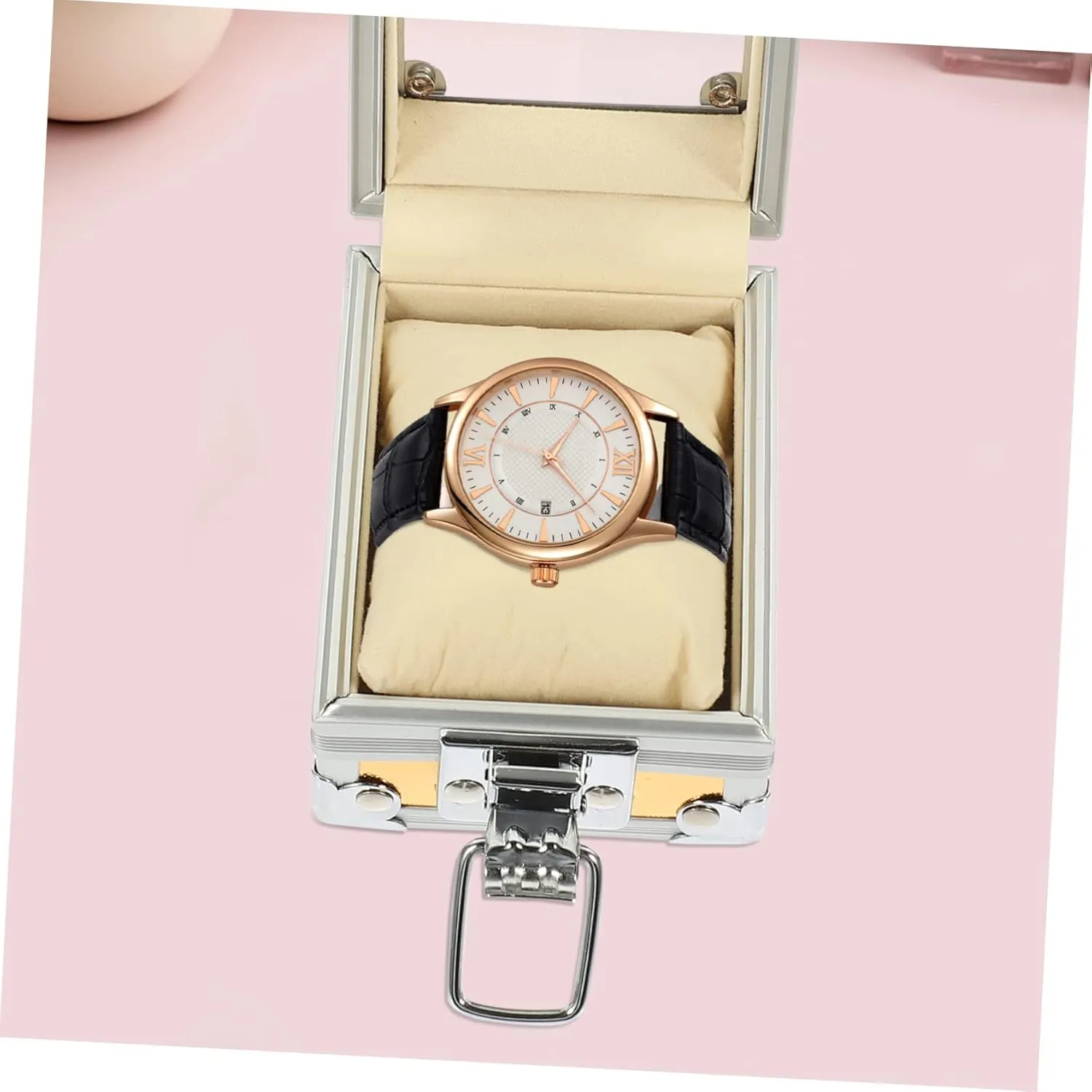 minutely verbal reform Women Bangle Single Display Stainless Steel Watch Mens Jewellery Box Box Pocket Watch Box Men Wrist Watches Travel Watch Organizer Clear Watch Case Watch Jewelry Organizer Holder Bracelet Watches for 